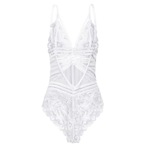 Lingerie body transparente Plus Size feminino