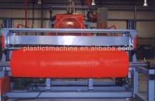 Plastic warning fence machinery, plastic warning mesh making machine