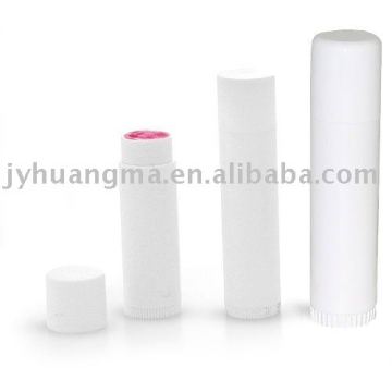 empty plastic lip balm containers