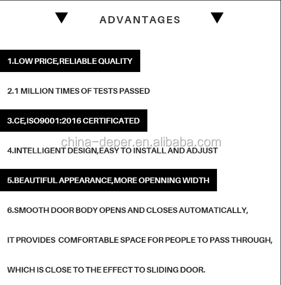 Wholesale Price 4x100kg telescopic glass sliding door mechanism