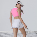 Fashion Pocket Women Tenis Rok Pendek Gaun Activerwear