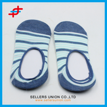 2016 Cheap Striped Polyester Invisible Socks