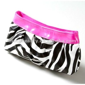 Zebra Print PU Cosmetic Bag