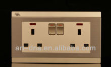 Twin British Socket with Switches(BS standard)