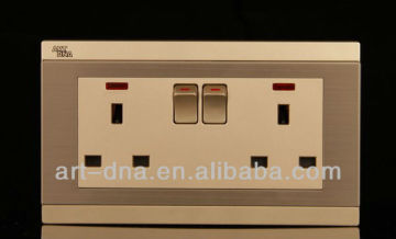 Twin British Socket with Switches(BS standard)