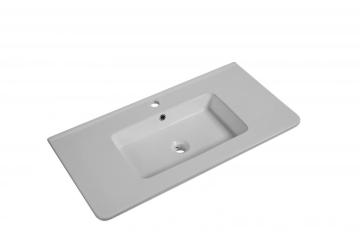 36 In. Drop in Wash Basin in White