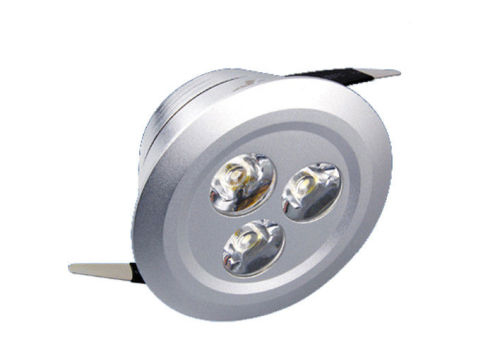 High Power 4w Silver Recessed Led Ceiling Light Fixture, Led Down Light For Office