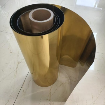 Gold Metallized PVC Film Thermoformed For Tray/Box