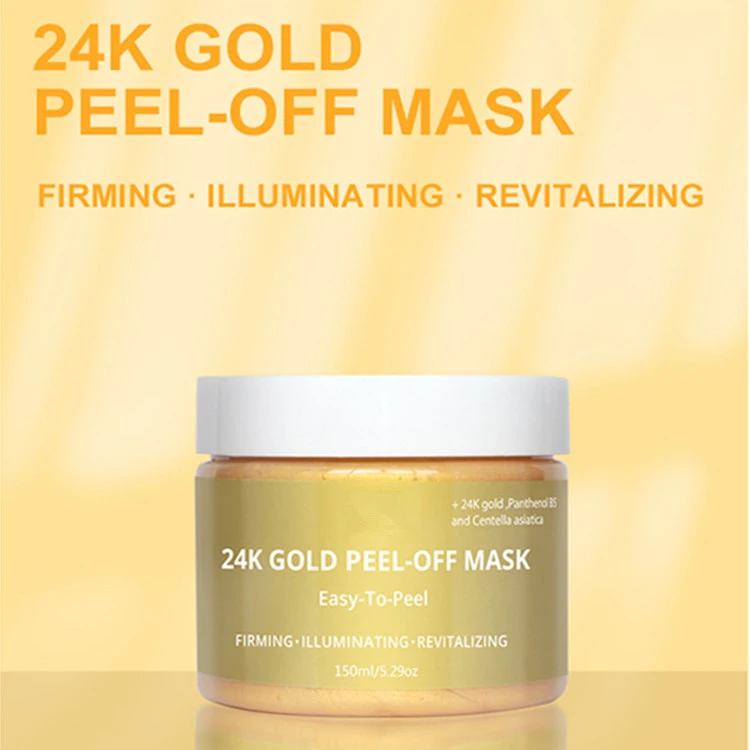 OEM 24K Gold Mask Private Label Natural Organic Collagen Skin Care Peel off Facial Mask