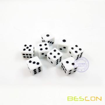 Small Plastic Dice 8MM in Straight Style