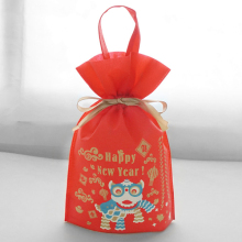 Red Handle New Years Gift Packaging Pouch