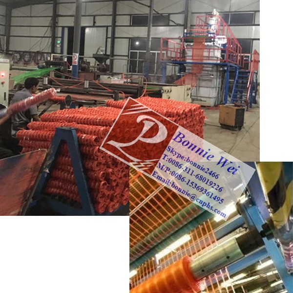 Orange safety rigid plastic mesh