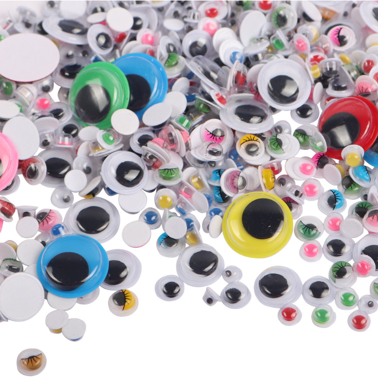 YM 1680pcs Googly Wiggle Eyes Self Adhesive, for Craft Sticker Eyes Multi Colors and Sizes for DIY