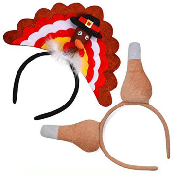 Fun Thanksgiving Turkey and Drumstick Boppers Hairbands