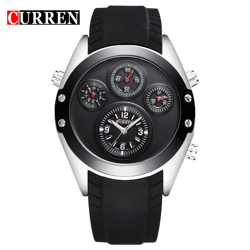 Fashion Sport Silicon Band Watch Men CURREN