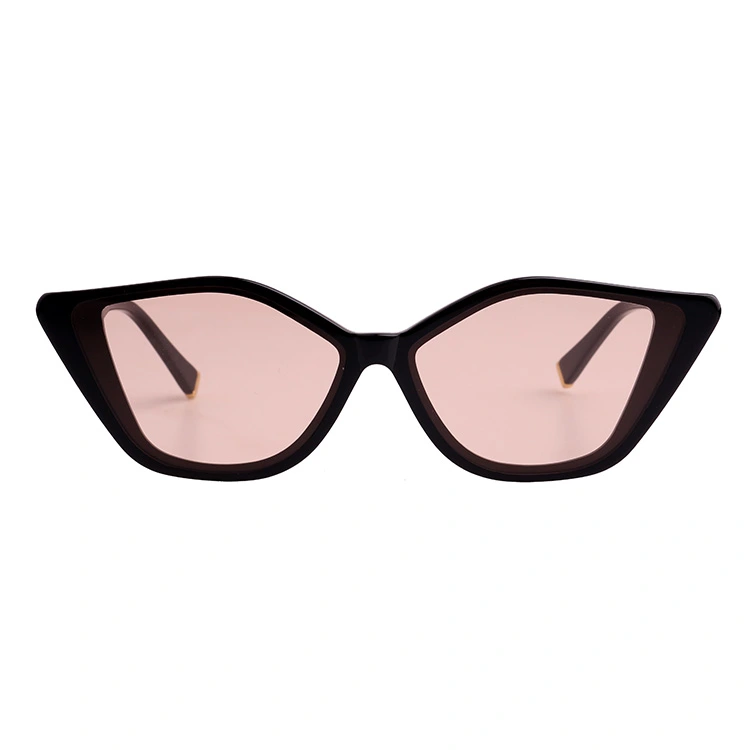 2021 Fashionable Rectangle Sunglasses with Pink Lens