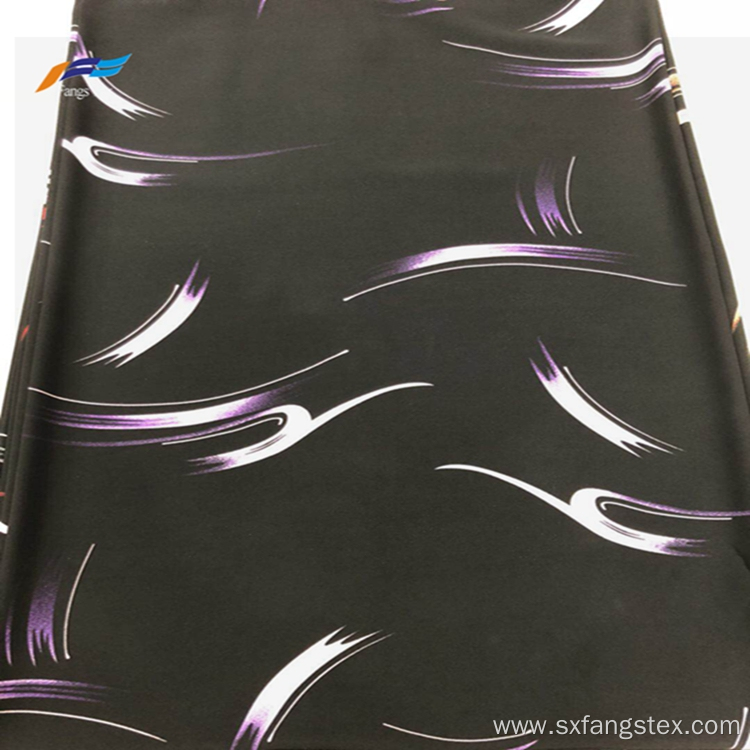 210GSM Wool Peach Spandex Polyester Printed Abaya Fabric