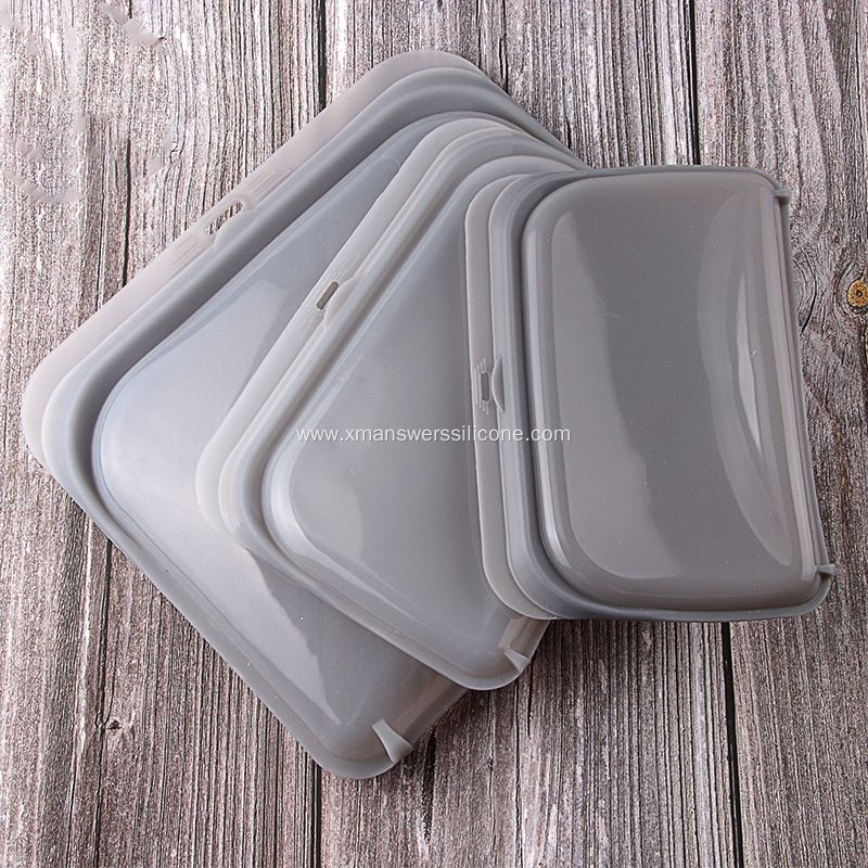 Reusable silicone food storage bag ziplock bags