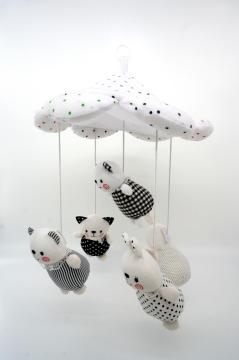 Black and White Musical Mobile