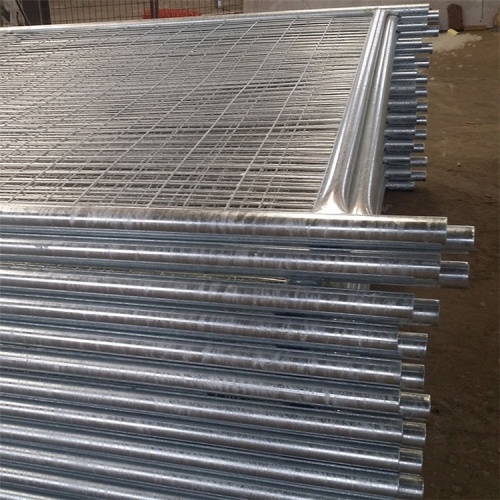 panel pagar logam sementara dengan galvanis yang dicelup panas