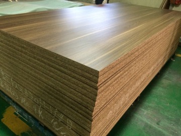 18mm wood color emboss particle board with melamine surface