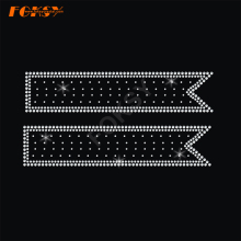 Cheer Bows Rhinestone Strips Hot Fix Transfers Designs