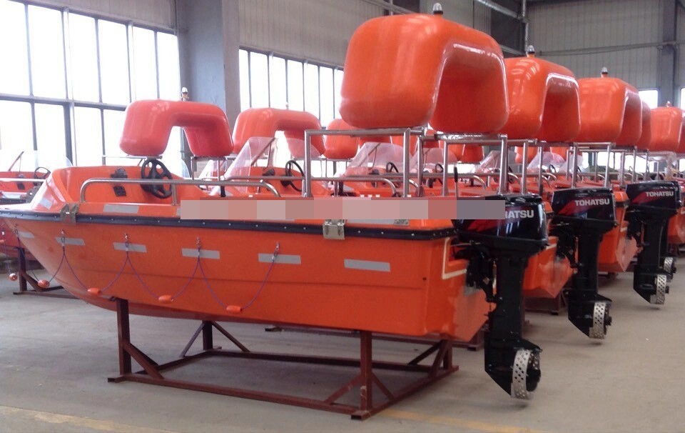 Solas Orange FRP Rescue Boat Used Lifeboat for Sale