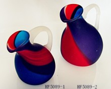 handmade blown glass vase