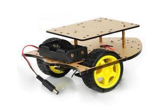 Double-layer Robot Car Chassis With Two Deceleration DC Mot
