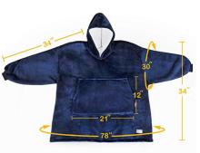 Adult Oversized Hoodie Blanket Sweatshirt