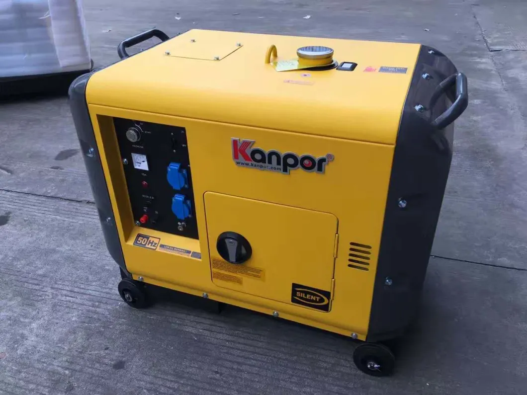 6.0kw 50Hz/6.5kw 60Hz Soundproof Air Cool Portable Diesel Generator