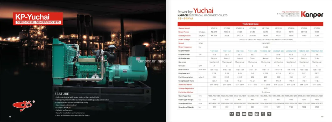 277kVA China Quality Yuchai Engine/Motor Genset Export to Zambia