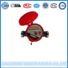 Single nozzle domestic hot water meter