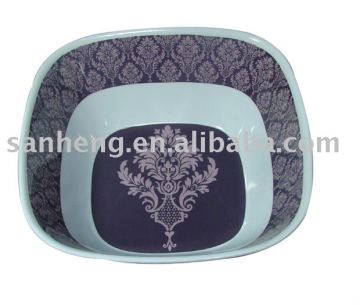 square melamine bowl