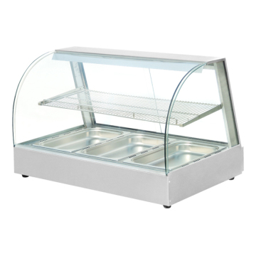 Commercial Hot Food Showcase Bakery Warmer Display