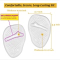 Inserts de chaussures antidérapants en silicone à talons hauts