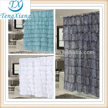 zebra luxury cloth custom printed shower curtain
