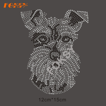 Long Beard Dogs Wholesale Rhinestone Heat Transfer Designs