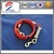 Red pvc coated tie-out cable for dog outdoors