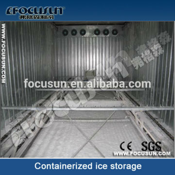 Containerized rake ice storage