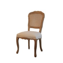 Solid Wood French Rattan Back Dining Louis Chair