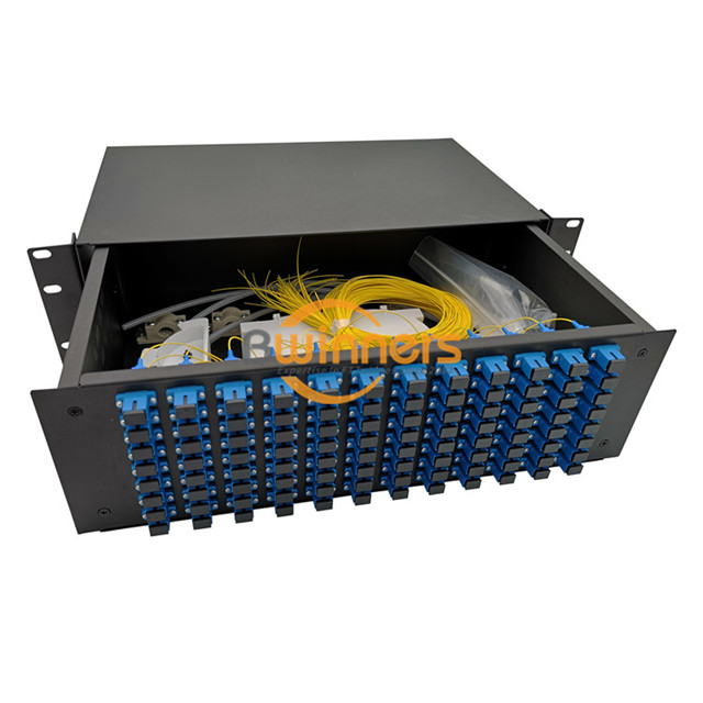 Patch Panels de Fibra 3U com 96 núcleos