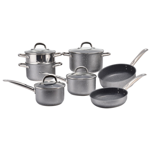 Marble coating pots and pans non-stick grill pan