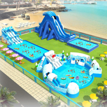 Large Inflatable water play equipments Floating Water Park For Sale