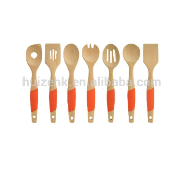 Wood Kitchen Cooking Tool Sets 7-Piece