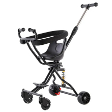 Portable 4-Wheel Baby Stroller: Light Folding Stroller, Carriage & Pram Carrier