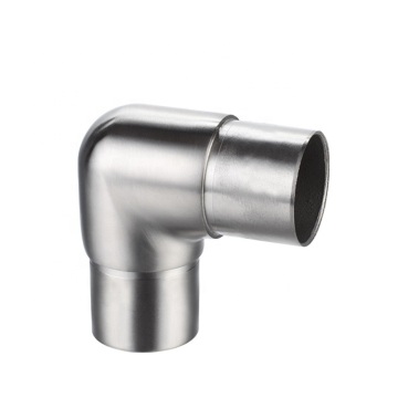 Handrail 90 degree round flush elbow cross joint