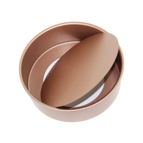 7 Inch Round Live Bottom Cake Mold-Golden