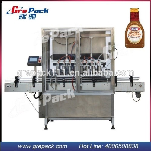 glass bottles cholocate sauce filling machines