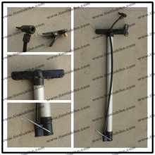 steel bicycle air pump with plastic handlebar bike foot pump